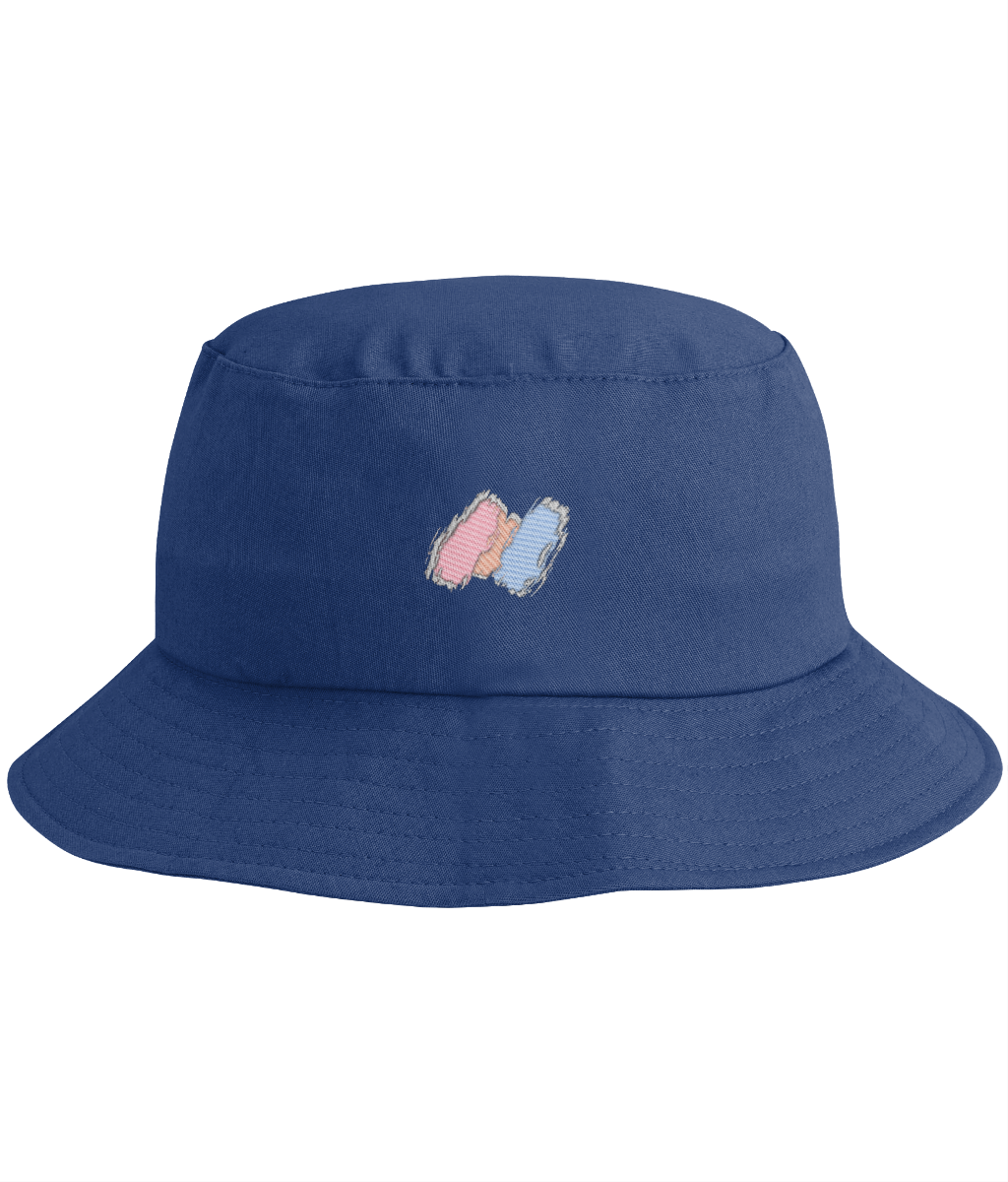 Spectrum Embroidered Centered Bucket Hat