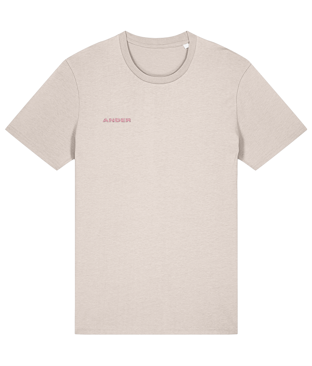 Pink Ander Embroidered Spring/Summer T-Shirt