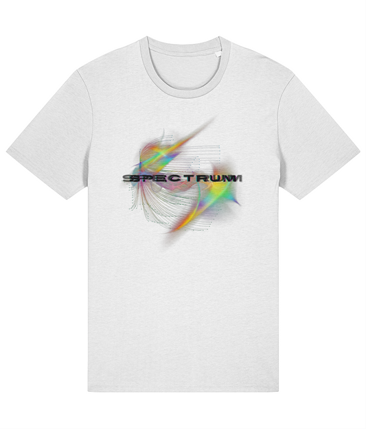 Spectrum Futuristic Graphic Black Printed Summer T-Shirt