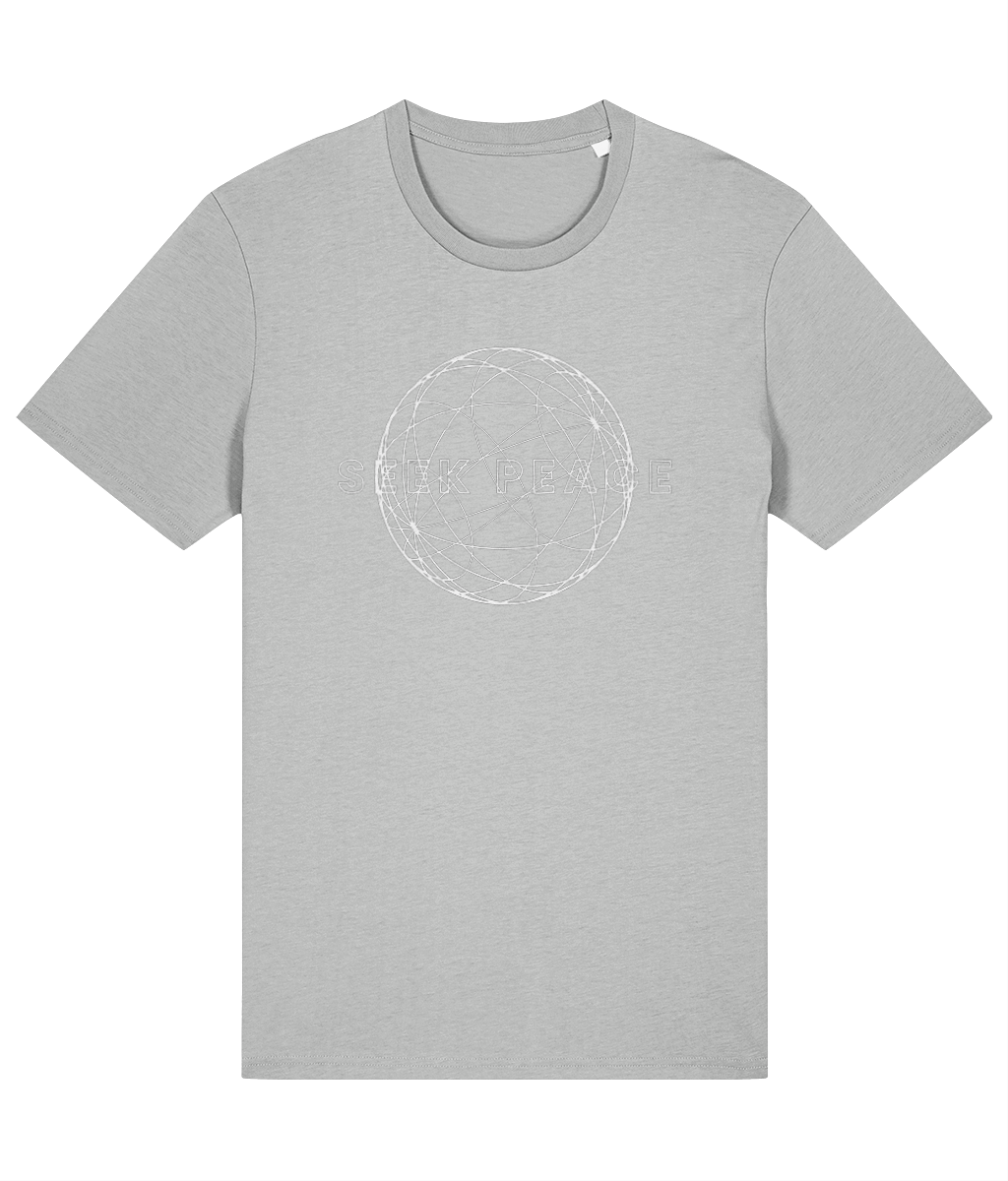 Seek Peace Graphic White Summer T-Shirt