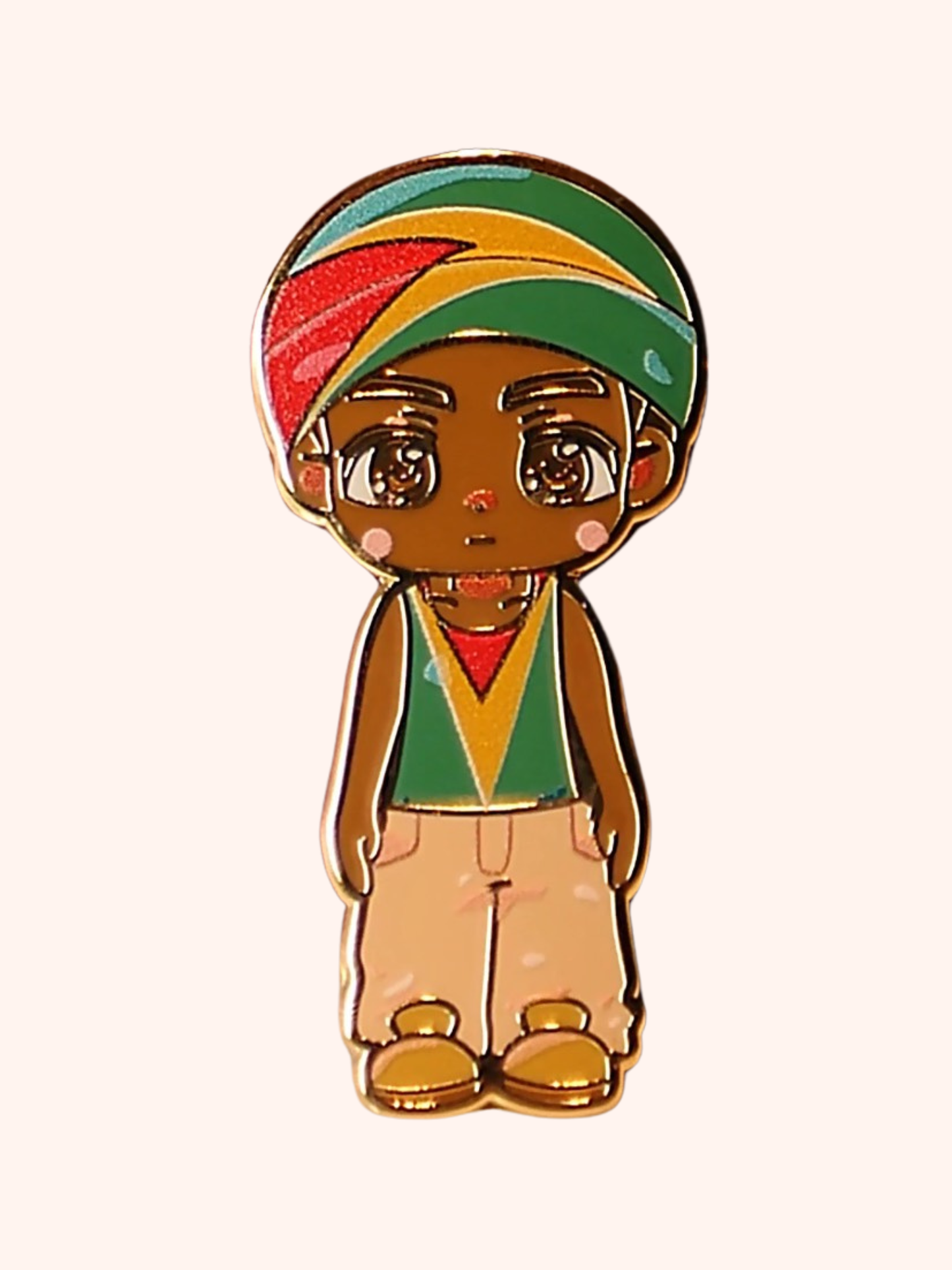 'Guyana Gold' Chibi Hard Enamel Pin
