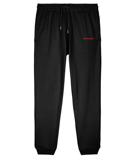 Ander Red Embroidered Joggers