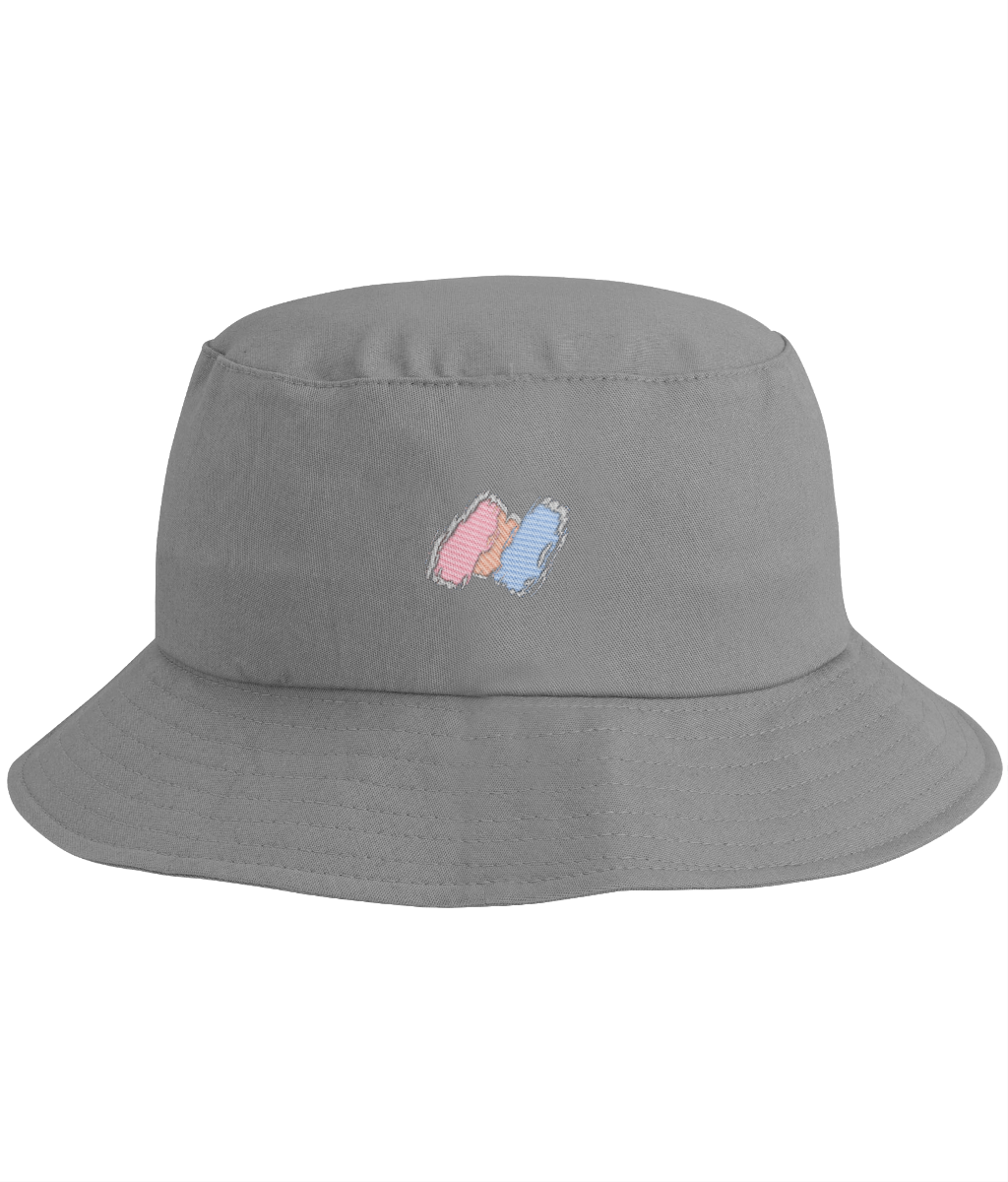 Spectrum Embroidered Centered Bucket Hat